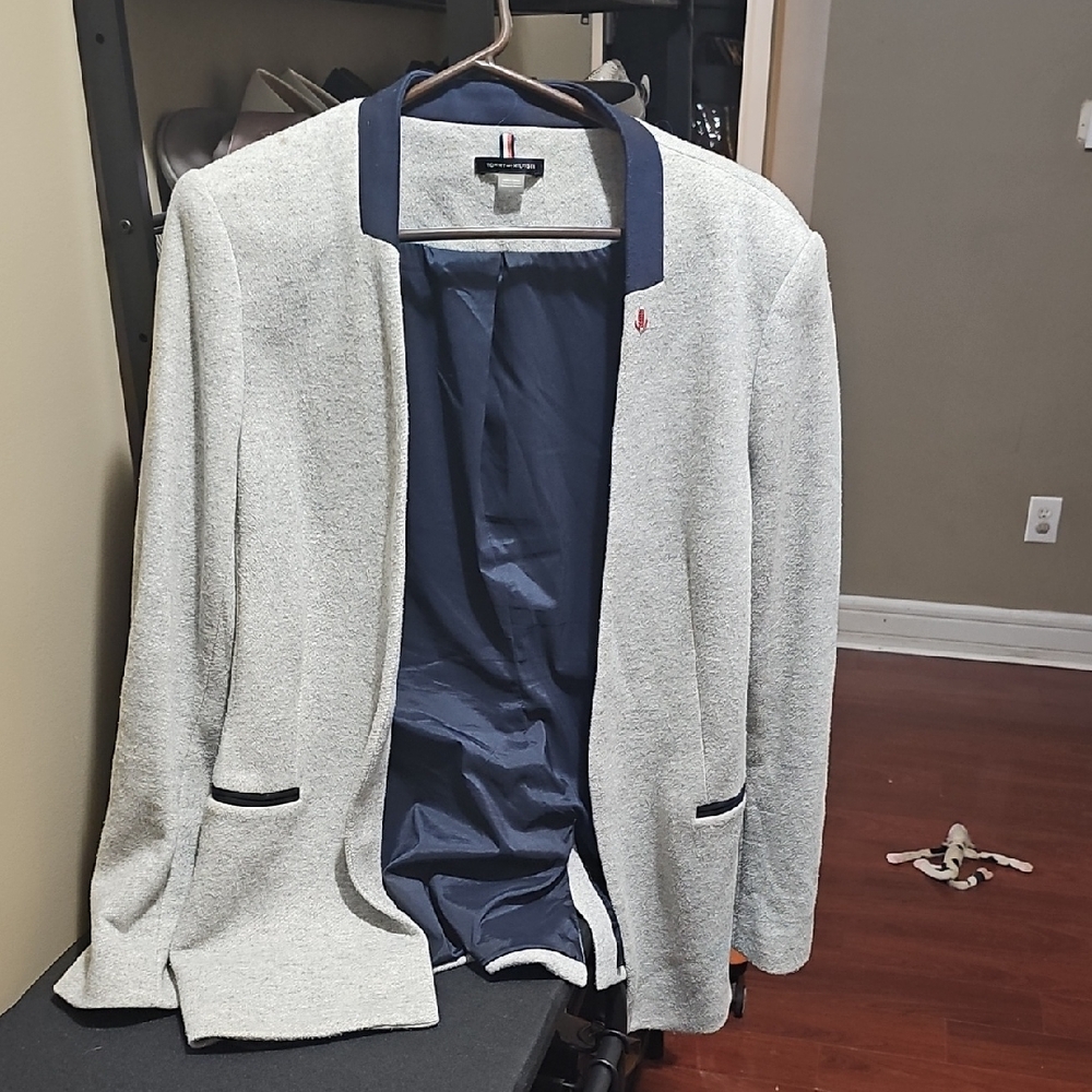 Tommy Hilfiger Gray and Navy Blazer